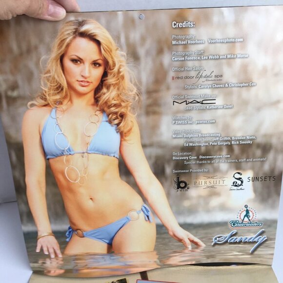 NEW Miami Dolphins Cheerleaders Discovery Cove 2008 2009 Sixteen Month Calendar - Picture 8 of 16